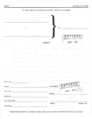 Circuit Court Order