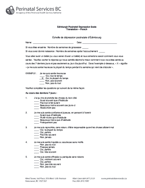 Échelle de dépression postnatale d’Édimbourg