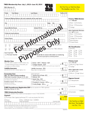 TMEA Membership Application Form