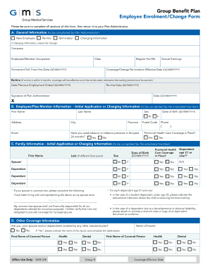 Employee Enrolment/Change Form