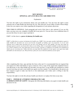 New Mexico Advance Health-Care Directive