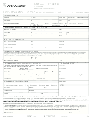 Exome Requisition Form