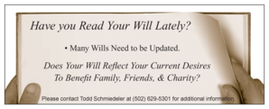 Estate Planning Will Update Request Form