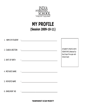 Student Profile Form