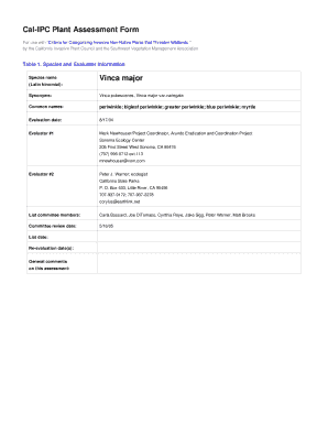 Vinca major - cal-ipc