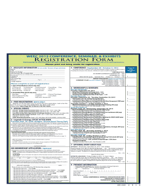 WEEC 2015 Registration Form