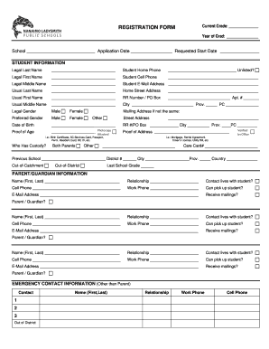 Student Registration Form