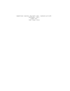 American Cancer Society Form 990