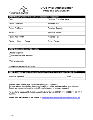 Drug Prior Authorization Form