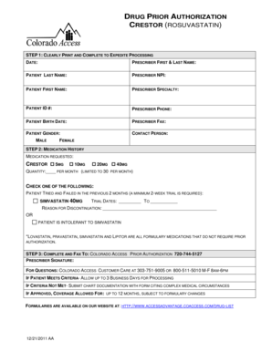 Drug Prior Authorization Form