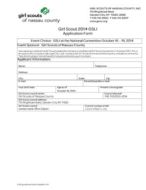 Girl Scouts Drug and Alcohol Policy Form