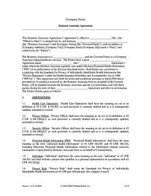 This Business Associate Agreement (Agreement), effective , 200 (the