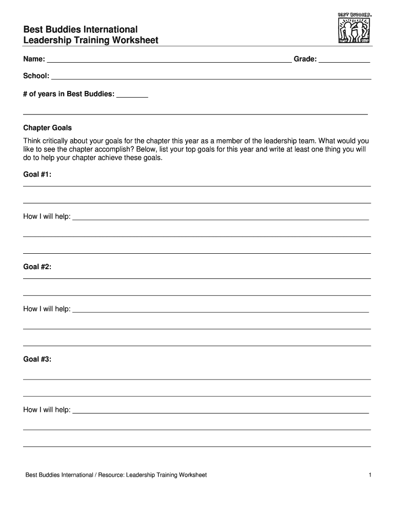 Fillable Online multisite bestbuddies Best Buddies International