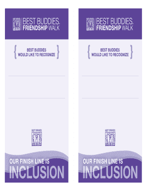Best Buddies Recognition Certificate