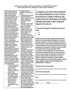 ACUERDO DEL USO DEL INTERNET DEL DISTRITO DE UNION DE ESCUELA DE LAKESIDE