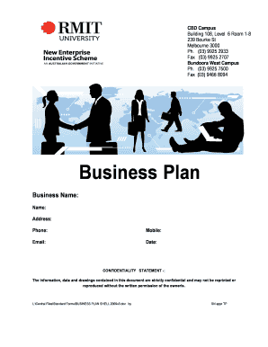 Business Plan Template