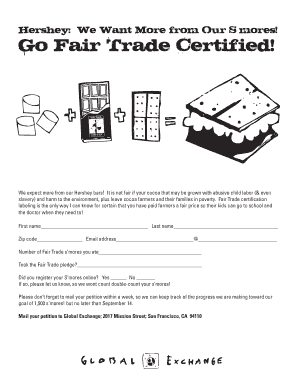 Fair Trade Petition Form