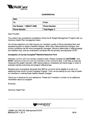 Curves Complete Outcome Form