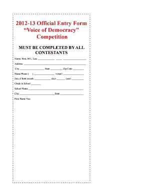 Voice of Democracy Scholarship Program