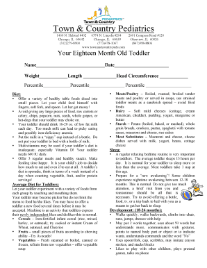 18 Month Old Toddler Health Guide