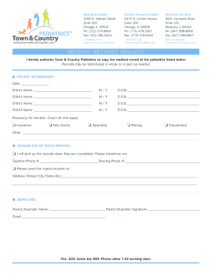 Medical Records Request Form