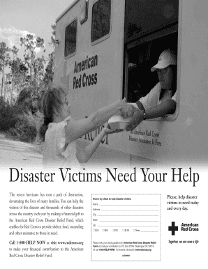 American Red Cross Disaster Relief Donation Form