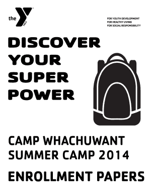 YMCA Camp Registration Form