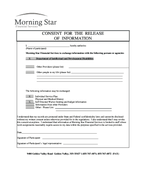 Consent for Release of Information