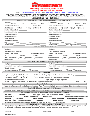 HBS Web Refinance Application Form