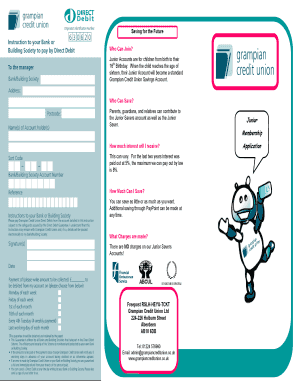 Junior Savers Account Application