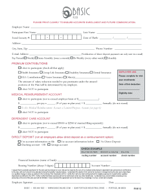 Employee Benefits Enrollment Form