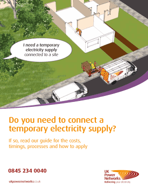 UK Temporary Electricity Supply Application