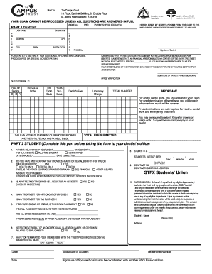 Dental Claim Form