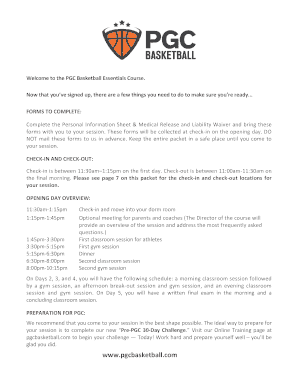 PGC Basketball Essentials Course Registration