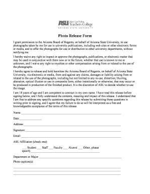 Photo Release Form