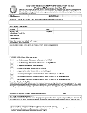 Freedom of Information Request Form