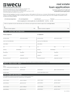Home Equity Loan Application