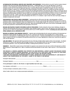 Alaska Mountaineering School Liability Waiver