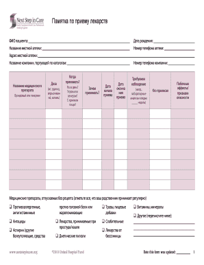 Medication Intake Instructions