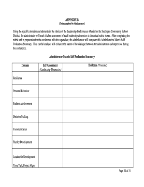 Administr ative Evaluation and Pr ofessional