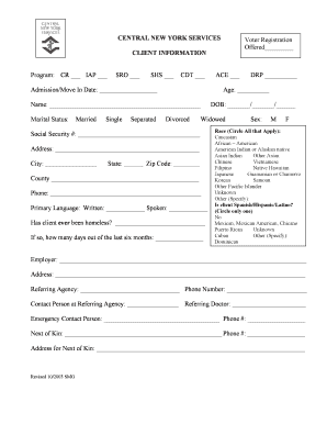 Client Information Form