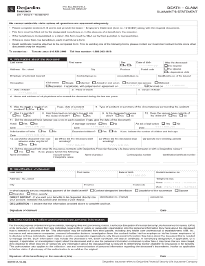 Death Claim Form