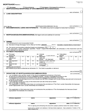 Manitoba Mortgage Form 6.1