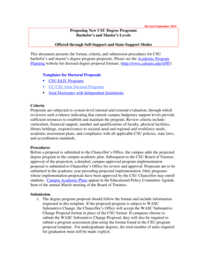 Program Proposal Template Tips 2015 - Humboldt State University