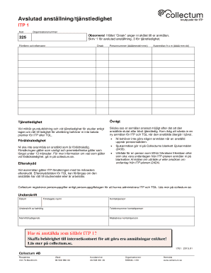 Swedish Employment Termination/Leave Form