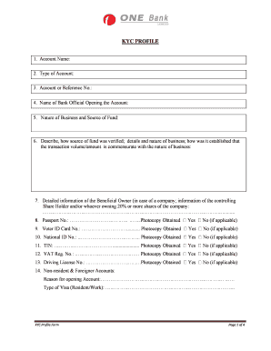 KYC Profile Form