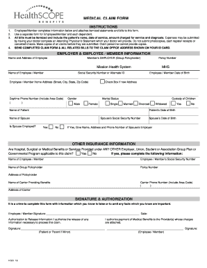 Medical Claim Form