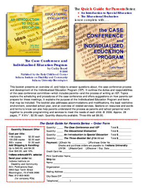 The Case Conference and IEP Guide for Parents