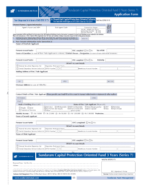 Sundaram Capital Protection Oriented Fund 3 Ye a r s ( S e r i e s 7 ) A ClosedEnd Capital Protection Oriented Scheme Offer of units at Rs 10 during the new fund offer period