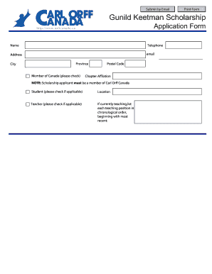 Customer survey template - Gunild Keetman Scholarship